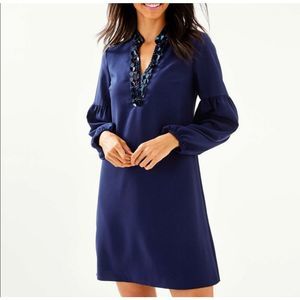 Lilly Pulitzer Shea stretch dress true navy NWT size 12